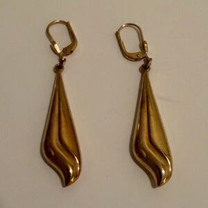 Vintage Elegant Gold Drop Earrings